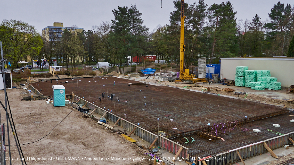 01.04.2023 - Baustelle zum Haus für Kinder in Neuperlach
